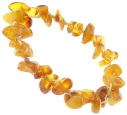 Bracelet made of amber stones